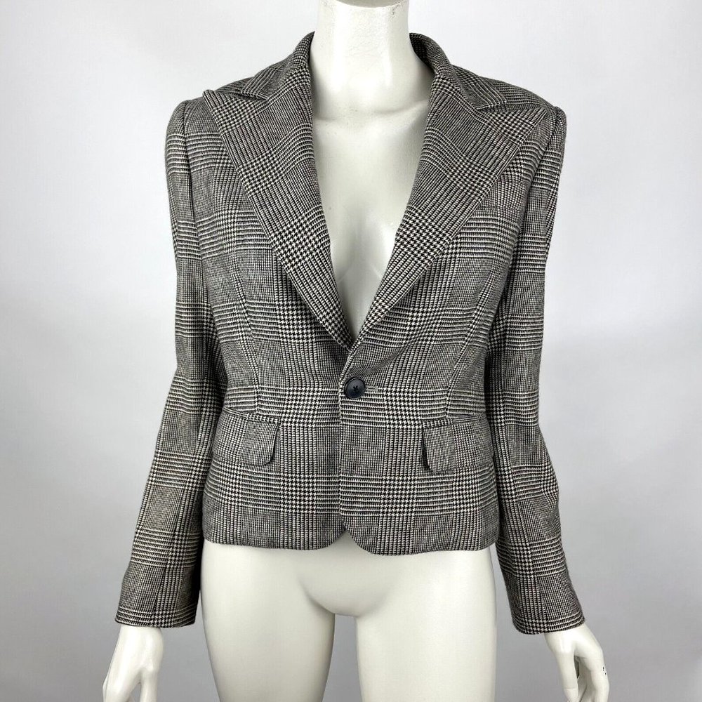 Ralph Lauren Collection Purple Label Cashmere Jacket Long Sleeve Blazer Women 4 - Picture 1 of 12